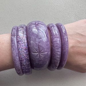 Splendette Lilac with glitter bangle set
